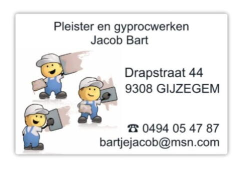 Pleister- en gyprocwerken Jacob Bart