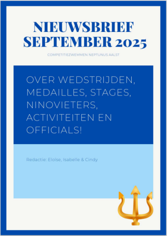Voorpagina nieuwsbrief competitie Q3 2025